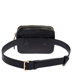 Pre Owned Burberry Beige/Black Nova Check Canvas and Leather Studded Elise Belt Bag