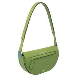 مملوكة مسبقًا حقيبة كتف بربري إصدار محدود 224/ 250 صغيرة جلد أخضر