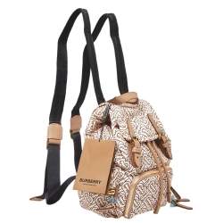 Burberry Blush Pink TB Print Nylon Small Rucksack Backpack