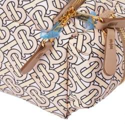 Burberry Blush Pink TB Print Nylon Small Rucksack Backpack