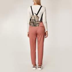 Burberry Beige TB Print Nylon Small Rucksack Backpack