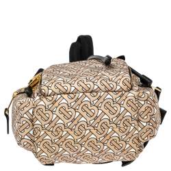 Burberry Beige TB Print Nylon Small Rucksack Backpack