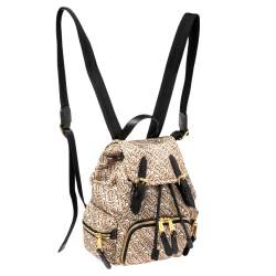 Burberry Beige TB Print Nylon Small Rucksack Backpack