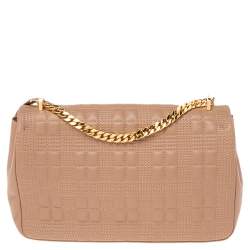 Pre Owned حقيبة كتف بربري لولا جلد مبطن سوداء متوسطة