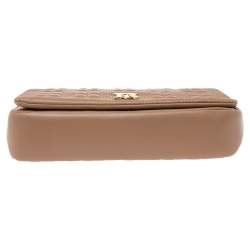 Pre Owned حقيبة كتف بربري لولا جلد مبطن سوداء متوسطة