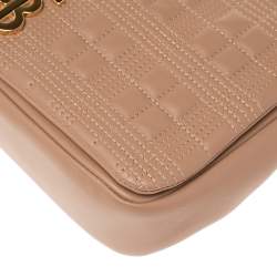 Pre Owned حقيبة كتف بربري لولا جلد مبطن سوداء متوسطة