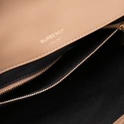 Pre Owned حقيبة كتف بربري لولا جلد مبطن سوداء متوسطة