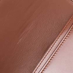 Pre Owned Burberry Brown Leather TB Mini Belt Bag