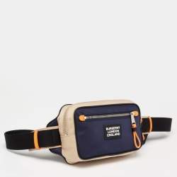 Pre Owned Burberry Multicolor Nylon Logo Patch Bum Bag