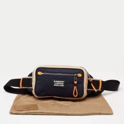 Pre Owned Burberry Multicolor Nylon Logo Patch Bum Bag