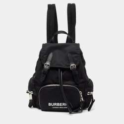 Burberry Black Nylon and Leather Small Rucksack Backpack Burberry | TLC