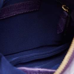 Burberry Prorsum Purple Crocodile Leather Kendal Clutch