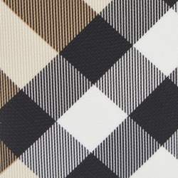 مملوكة مسبقًا محفظة ثنائية الطي بربري جلد لامع وكانفاس مقوى كاروهات نوفا بيج