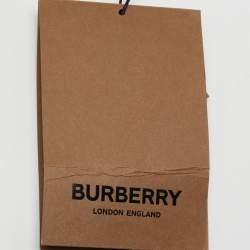 Pre Owned Burberry Brown TB Monogram Coated Canvas and Leather Small Peggy Bucket Bag 