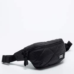 Pre Owned Burberry Black Quilted Fabric Sonny Bum Bag
