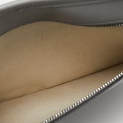 Pre Owned Burberry Grey Leather Brummell Belt Bag