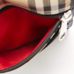 Pre Owned Burberry Beige/Black Vintage Check Phone Crossbody Bag
