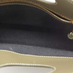 مملوكة مسبقًا Burberry Olive Green Canvas and Leather Mini Pocket Bag