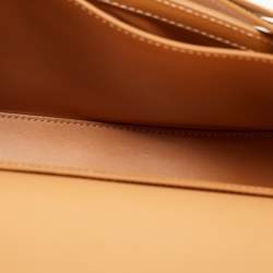 Pre Owned Burberry Warm Sand Leather Medium Olympia Shoulder Bag