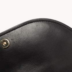 Pre Owned Burberry Black Quilted Leather Small Olympia Shoulder Bag