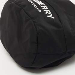 مملوكة مسبقًا Burberry Black Nylon Phoebe Drawstring Pouch