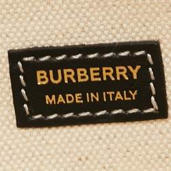 Pre Owned Burberry Black Leather Mini Pocket Strap Clutch