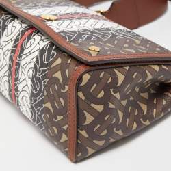 Burberry Multicolor TB Print Coated Canvas and Leather Hackberry Crossbody Bag