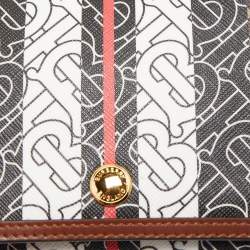 Burberry Multicolor TB Print Coated Canvas and Leather Hackberry Crossbody Bag