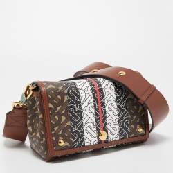 Burberry Multicolor TB Print Coated Canvas and Leather Hackberry Crossbody Bag
