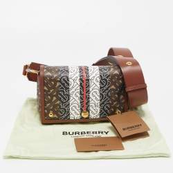 Burberry Multicolor TB Print Coated Canvas and Leather Hackberry Crossbody Bag