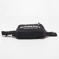 Pre Owned Burberry Black Nylon West Belt Bag