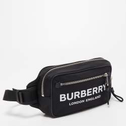 Pre Owned Burberry Black Nylon West Belt Bag