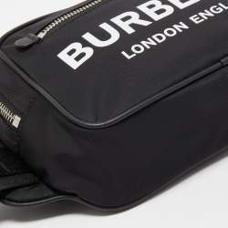 Pre Owned Burberry Black Nylon West Belt Bag
