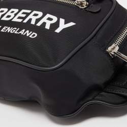 Pre Owned Burberry Black Nylon West Belt Bag
