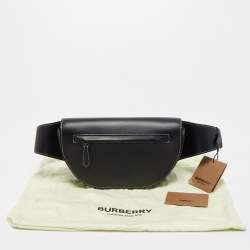 Burberry Black Leather Small Olympia Belt Bag