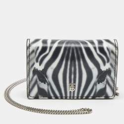 Burberry Card Holder With Chain Black