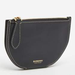 Burberry Black Leather Olympia Fold Wallet
