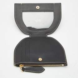 Burberry Black Leather Olympia Fold Wallet