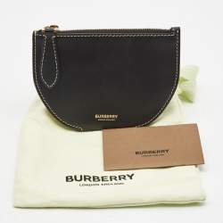 Burberry Black Leather Olympia Fold Wallet