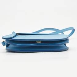 مملوكة مسبقًا Burberry Light Blue Micro Olympia Crossbody Card Case