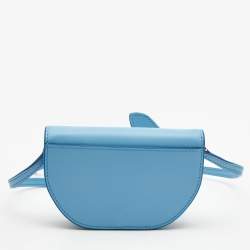 مملوكة مسبقًا Burberry Light Blue Micro Olympia Crossbody Card Case