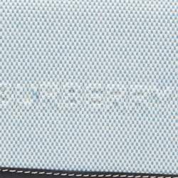 Pre Owned Burberry Light Blue/Black Canvas and Leather Luna French Wallet