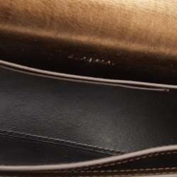 Burberry Bronze Leather Small Studded Olympia Shoulder Bag