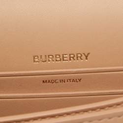 Pre Owned حقيبة كتف بربري إصدار محدود 224/ 250 صغيرة جلد أخضر