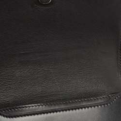 Pre Owned Burberry Black Leather TB Belt Bag