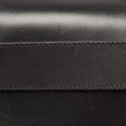 Pre Owned Burberry Black Leather TB Belt Bag