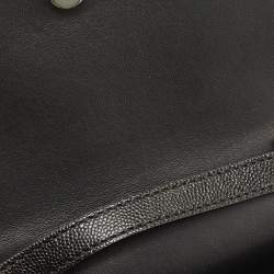 Pre Owned Burberry Black Leather Mini TB Shoulder Bag