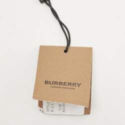 Pre Owned Burberry Brown TB Monogram Coated Canvas and Leather Hackberry Crossbody Bag