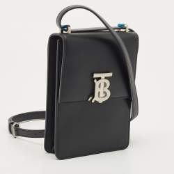 Pre Owned حقيبة كروس بربري روبن جلد وكانفاس مقوى تي بي متعدد الألوان 