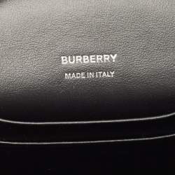 Pre Owned حقيبة كروس بربري روبن جلد وكانفاس مقوى تي بي متعدد الألوان 